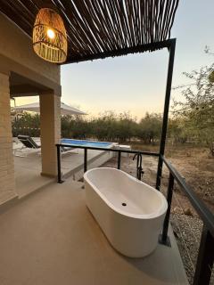 MRLTH Luxury Safari Villa, Close to KNP, Giraffe-Feeding-Tower, Spa-Bath, Boma - Marloth Park - 6