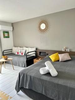 Studio avec vue mer dans la résidence Manganao - Saint-François - 7