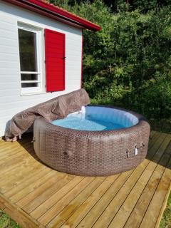 Chalet Etxetxoa, de 1 à 4 personnes avec Climatisation, SPA, Terrain privé et Piscine - Hasparren - 9