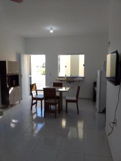 Sol Apartamento 4 - Quarto e sala com varanda e cozinha americana na praia do prea-CE - Prea - 6