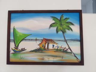 Sol Apartamento 4 - Quarto e sala com varanda e cozinha americana na praia do prea-CE - 1