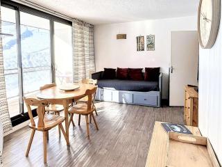 Studio lumineux avec balcon, centre station, ski aux pieds, face télésiège Sybelles Express - FR-1-267-260 - Villarembert - 4
