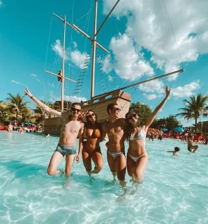 Spazzio diRoma com entrada ao Acquapark Gratuito, Apartamento 840 vista para a Piscina - Caldas Novas - 4