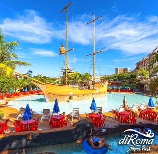 Spazzio diRoma com entrada ao Acquapark Gratuito, Apartamento 840 vista para a Piscina - Caldas Novas - 3
