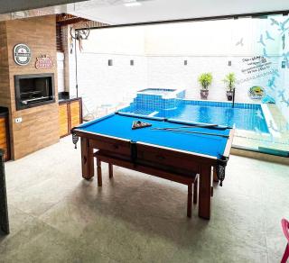 Piscina com ofurô/Churrasqueira/Sinuca e Ping Pong - Caraguatatuba - 9