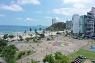 joia da enseada, com serviços de praia, de frente para o mar, 3 quartos, TV smart, piscina, academia, salão jogos, brinquedoteca, estacionamento - Guarujá - 6