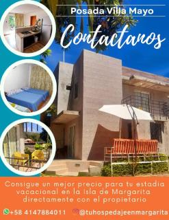 Habitación Triple Equipada, Posada Villa Mayo a 5 minutos de Playa Parguito - Loma de Guerra - 9