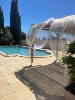 Maison 70m2 privatisée Provence avec piscine & jardin - Richerenches - 5