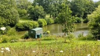 Snug & Secluded Lakeside Shepherds Hut 'Carp' - 0
