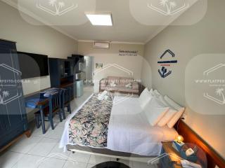 Flat Perfeito Flat Amarilis em Riviera São Lourenço com café da manhã e enxoval completo toalhas praia e piscina com trocas - Riviera de São Lourenço - 3