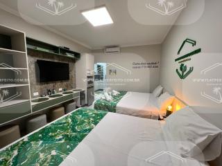 Flat Perfeito Flat Amarilis em Riviera São Lourenço com café da manhã e enxoval completo toalhas praia e piscina com trocas - Riviera de São Lourenço - 2