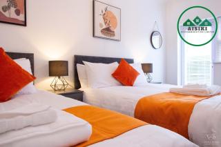 Aisiki Stays Apartments at Harwoods Road, Multiple 2-Bedroom, Pet-Friendly Flat, King or Twin or Double beds with FREE Wi-Fi & PARKING - Watford - 9