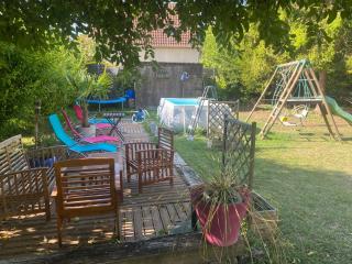 maison en pierre atypique sur jardin paysagé - - 7