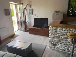 maison en pierre atypique sur jardin paysagé - - 1