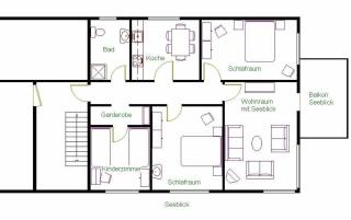 Haus-am-Boehler-Strand-Wohnung-3 - Süderhöft - 9