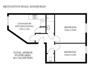 Cosy & Central Broughton 2BR Apt near City Centre - Edimburgo - 3