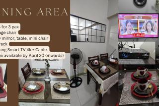 2-BR COZY condo 200mbpsFiberWiFi/Netflix/pool/WFH - Manila - 3