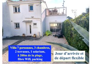 Côte Indigo - Villa 7 personnes, 3 chambres, 3 terrasses - à 150 de la mer - 0