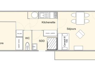 Studio 2 pièces, Les Saisies, 5 pers, animaux admis - FR-1-594-81 - 4