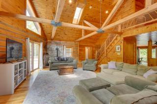 A-Frame Log Home with Game Room Near Lake George! - Bolton - 6