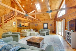 A-Frame Log Home with Game Room Near Lake George! - 4