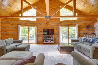 A-Frame Log Home with Game Room Near Lake George! - Bolton - 7