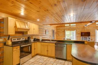 A-Frame Log Home with Game Room Near Lake George! - 1