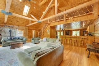 A-Frame Log Home with Game Room Near Lake George! - Bolton - 2