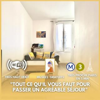 Appartement de charme tout équipé à Paris, pour 4 personnes, 2 grands lits - Levallois-Perret - 6