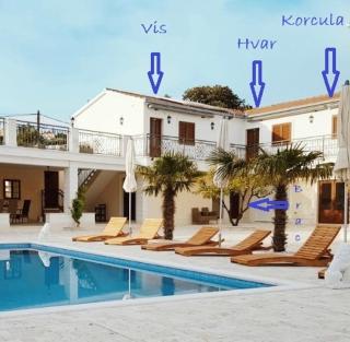 Villa Ludilo mit 4 Apartments in Poljica - Marina bei Trogir Split - 7