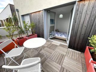 Superbe chambre PS1-C2 avec terrasse, clim optionnel - 7