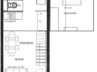 Studio confortable avec alcôve, pour 6 pers, Les Saisies, proche commerces - FR-1-594-313 - 9