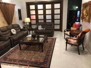 MJS Entire New Designer House, 5 BR, 13 bed, 2 living, reclining sofas, Italian kitchen, 6 bath, garage, side garden at prime location of Bahria Town, Islamabad - 4