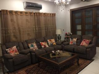 MJS Entire New Designer House, 5 BR, 13 bed, 2 living, reclining sofas, Italian kitchen, 6 bath, garage, side garden at prime location of Bahria Town, Islamabad - Rawalpindi - 3