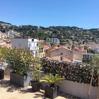 Terrasse et vue mer sur la baie de Cannes - Le Cannet - 7