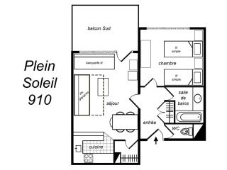 Appartement 2 Pièces avec Grande Terrasse Sud - Proche Pistes et Commerces - 3* pour 4 Pers. - FR-1-182-119 - Méribel - 5