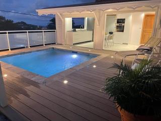 Les Appart villa Sunbay Caraibes avec piscine privative vue mer et montagne - Le François - 9