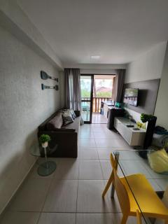 Top Flat 2 quartos com capacidade para 06 pessoas na Beira Mar de Porto de Galinhas - Pé na Areia - Resort Cupe Beach Living - É o Melhor Resort Beira Mar de Porto de Galinhas com 22 piscinas e área de lazer completa - Fica a apenas 3km do centro de Porto - 7