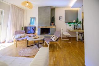 Seaside 2 BR Boho Minimal Apartment 80m Beachfront - Atene - 7