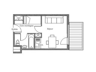 Studio rénové proche des pistes avec balcon - Tout équipé, 3 pers., 2 flocons or - FR-1-344-180 - Les Menuires - 8