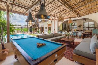 Villa Kampung 7BR Villa Private Pool Yoga Gym 10min Canggu Surfing Beach - Kerobokan - 7