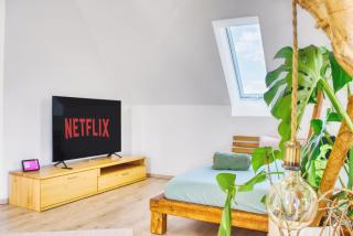 Luxus Apartment! Küche, Balkon, Netflix, Parkplatz - 8 Personen - 5