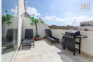 BBQ area, 2BR penthouse with large spaces & WIFI by 360 Estates - Il-Gżira - 8