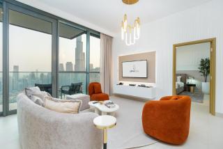 Ultimate Stay Full Burj Khalifa & Downtown Views Designer Luxury High Floor connected to Dubai Mall for 4 People - 7