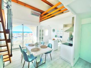 La Sirène - Loft moderne et lumineux avec vue panoramique sur Mer Méditerranée et port de plaisance - Frontignan - 9