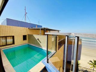 Cobertura Piscina Privativa frente e Vista Mar Centro Mongaguá - 7