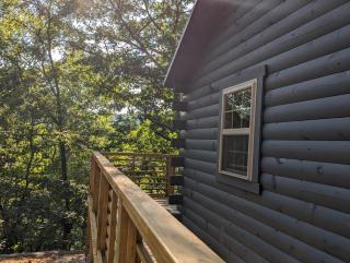 Cabin #6 with hot tub deck and sunset view at Loblolly Pines - Eureka Springs - 7