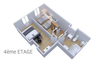 Le Double Pirou # 2 Appartements # Halte Auvergne - Thiers - 6
