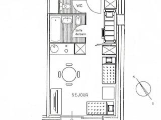 Studio 4 pers, Méribel Altiport, proche pistes et golf - FR-1-411-750 - Les Allues - 2