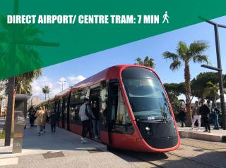 Panoramic Sea view - Air-conditioning - Balcony - Tramway - 2 Bedrooms - Wifi - Fully equipped kitchen - Nice - 5